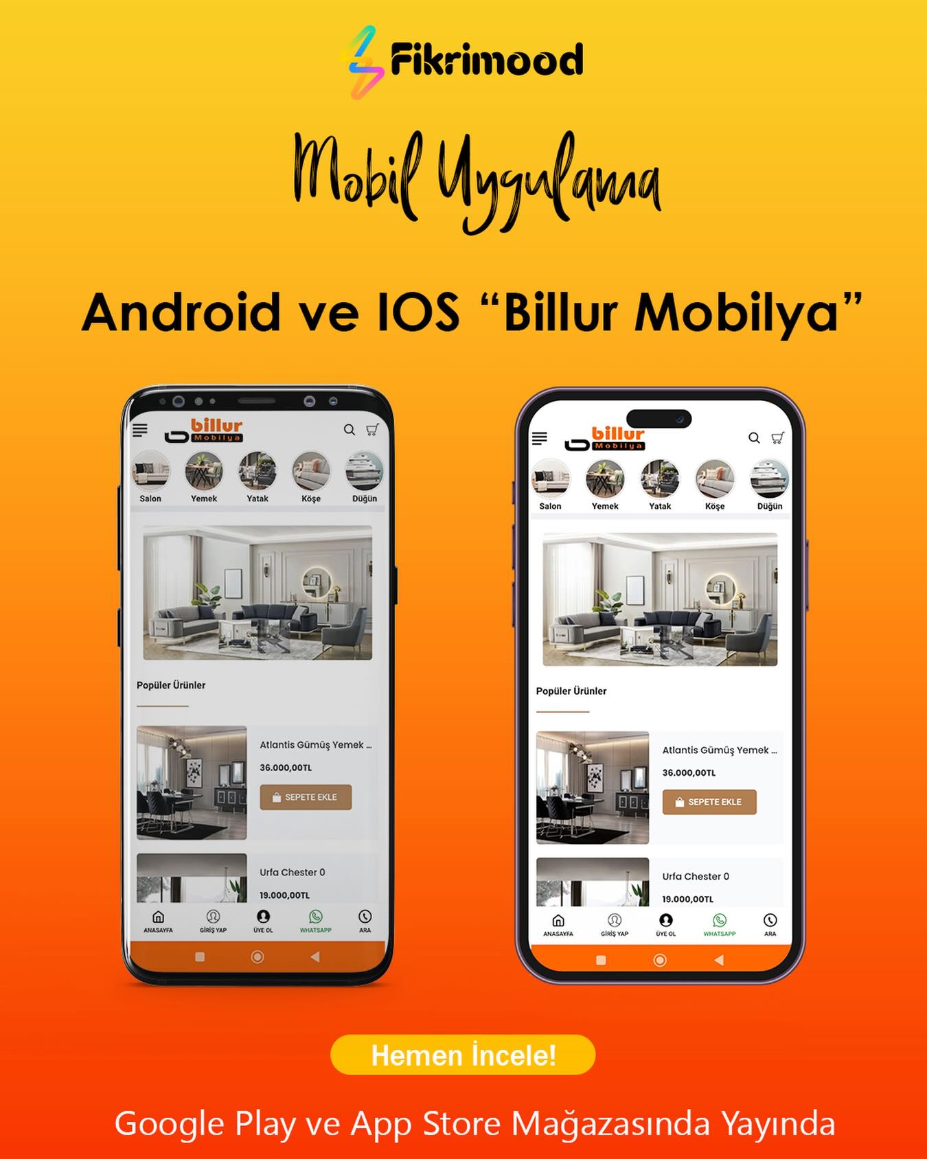 Billur Mobilya referans projesi